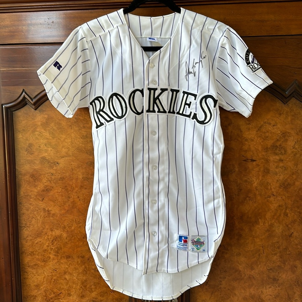 Authentic Colorado Rockies Jersey Autographed by Don Baylor